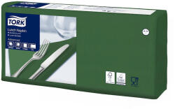 Tork Szalvéta 2 rétegű 1/4 hajtás lapméret: 32, 8 x 32, 5 cm 200 lap/csomag Lunch Tork_477214 sötétzöld (477214) - veryjet