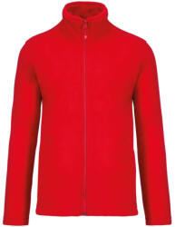 Kariban Uniszex FALCO cipzáras mikropolár pulóver, Kariban KA911, Red-XL (ka911re-xl)
