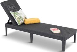 Keter Șezlong Keter Jaipur, plastic, 58 x 187 x 88 cm, gri