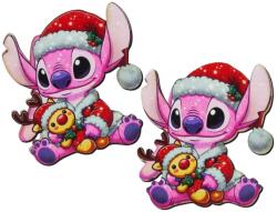 Nyomtatott dekorkarton - Angel (Stitch) karácsonyi figura 2db/csomag