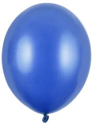 Partydeco Lufi Strong 5" (12cm-es) Latex léggömb, 100db/csomag, metál kék (LUFI533223)