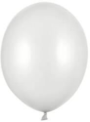 Partydeco Lufi Strong 5" (12cm-es) Latex léggömb, 100db/csomag, metál Ezüst (LUFI251587)