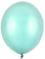 Partydeco Lufi Strong 5" (12cm-es) Latex léggömb, 100db/csomag, metál menthol (LUFI228625)