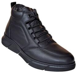 SCV Ghete barbati casual, din piele naturala, cu fermoar, imblanite, SCV3000N Sport, marimea 41