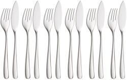 WMF Set tacamuri pentru peste WMF Vision 12 piese Cromargan Protect rezistent la zgarieturi (1271356336) Tacam