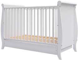 Hubners Patut copii din lemn Hubners Mara 120x60 cm alb cu sertar - bekid
