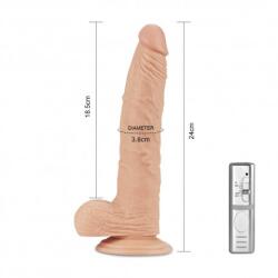 Lovetoy Vibrator cu ventuza Real Extreme 24 cm Vibrator