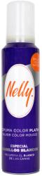 Nelly Spuma de styling colorata pentru par grizonat sau alb, 150ml, Nelly