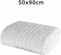 Ralex Pucioasa Prosop fata bumbac, 50x90cm, 550g mp, linii, alb-G064 (G064) Prosop
