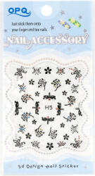 Global Fashion Abtibild 3D unghii, Nail Accessory OPQ H5