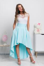 Parisse Világoskék aszimmetrikus szoknya Méret: L