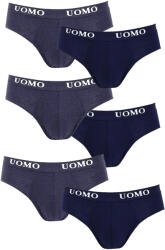 Uomo Slipuri pentru bărbați Anthracite-Blue 6Pachet 1017-6P (1017-6P)