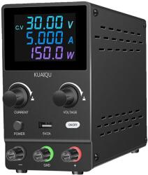 DC laboratóriumi tápegység, 60 V 5A kimenet, USB gyors töltés, 30v 5a