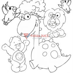 Fóliás Juci Mandala Gyerekeknek- Dínós (67 cm x 35 cm) (FOL-MAN-02)