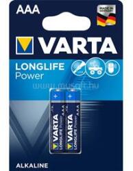 VARTA Longlife Power AAA (LR03) alkáli mikro ceruza elem 2db/bliszter (4903121412) (4903121412)