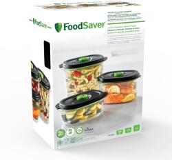 FoodSaver Set 3 caserole pentru vidat ( 0.7L + 1.2L + 1.8L) FoodSaver (FFC026X-01, 2117010)