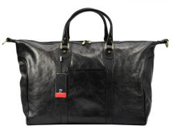 Pierre Cardin 4220 GNC fekete bőr utazótáska 57 x 37 x 25 cm (30121)