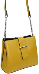 RIALTO női, kisméretű, okkersárga színű bőr kézitáska, válltáska 21, 5×17 cm (R-RX372-DO-35)