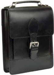  Blázek & Anni Genova fekete férfi bőr oldaltáska 26 x 33 cm (BA-9314-AM-F)