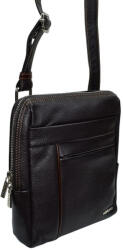  Rialto sötétbarna színű bőr oldaltáska, válltáska 18, 5×21, 5 cm (R-RT10138-AE-08)