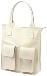 GREGORIO 1719 (01-001) bézs női bőr kézitáska 33 x 40 x 11 cm (53302)
