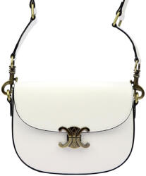  Luka 20-047 fehér női bőr válltáska, oldaltáska 24 x 17 x 7 cm (51633)