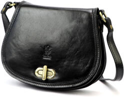  Florence ART. 873 fekete női bőr válltáska, oldaltáska 24 x 19 x 8 cm (54514)