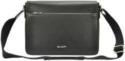 Pierre Cardin FRZ 1638 fekete férfi marhabőr oldaltáska, aktatáska 36 x 25 x 10 cm (22932)