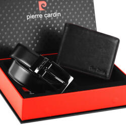 Pierre Cardin ZG-78-BR bőr öv, bőr pénztárca ajándék szett 125 cm (40053)