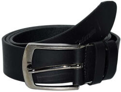  Fekete férfi valódi bőr öv, farmeröv 4 x 125 cm (FO-333-F-4)