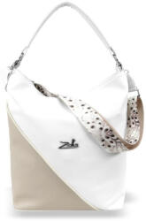  Zellia női fehér-bézs színű válltáska, divattáska (Z-05651726)