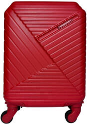 Leonardo Da Vinci piros színű, keményfalú kabinbőrönd 40 cm (LDV-3053-16-PIROS)