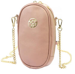 GREGORIO 1734 rózsaszín női bőr mobiltartó partytáska, válltáska 12 x 20 x 6 cm (53867)