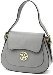 GREGORIO 1741 szürke női bőr kézitáska, válltáska, oldaltáska 24 x 19.5 x 9.5 cm (54950)