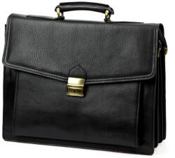 GREGORIO Art. 11 fekete férfi bőr aktatáska 40 x 31 x 16 cm (58121)