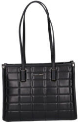 David Jones steppelt, fekete színű, női rostbőr kézitáska, válltáska (DJ-6842-5-BLACK)
