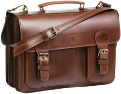  Blázek & Anni asszimetrikus tripla rekeszes férfi bőr aktatáska 36 x 26 cm (BA-9226-AM)