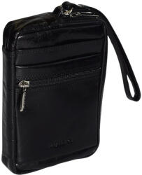 RIALTO férfi fekete bőr autóstáska 13×18 cm (R-TARI110257-MO-03)