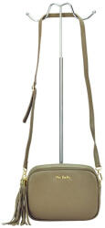 Pierre Cardin FRZ 1501 bézs női bőr válltáska, oldaltáska, crossbody 21 x 16 x 8 cm (17069)