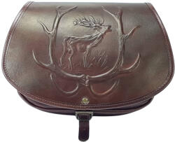  Blázek & Anni domború szarvas mintás bőr vadásztáska 24 x 18 cm (BA-914-MOT)