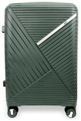  Zellia nagyméretű sötétzöld, keményfalú bőrönd 75 x 51 x 31 cm (Z-209-DARK-GREEN-L)