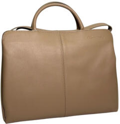 MONARCHY Rosalina taupe színű női bőr válltáska 34x24cm (M-15717-5-rosalina)