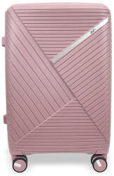  Zellia közepes méretű kemény falú rosegold bőrönd 65 x 46 x 27 cm (Z-209-ROSEGOLD-M)