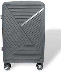  Zellia közepes méretű sötétszürke, keményfalú bőrönd 65 x 46 cm (Z-209-DARK-GRAY-M)