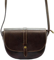 GREGORIO 119 sötétbarna női bőr válltáska, oldaltáska 23 x 16 x 8 cm (48250)