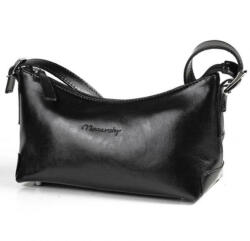 MONARCHY Paloma fekete női bőr kézitáska 28 x 18 cm (M-44100-5)