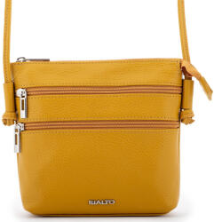 RIALTO olasz sárga női bőr oldaltáska, crossbody 18 x 18 x 4, 5 cm (RX371-DO-35)