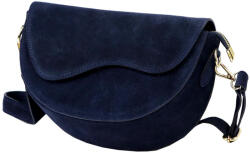  Luka 25-004 sötétkék női bőr válltáska 27 x 16 x 9 cm (58331)
