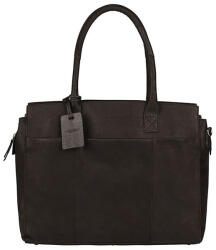  Burkely Vintage Doris fekete bőr laptoptáska, oldaltáska 15, 6 (9007000-22-10)