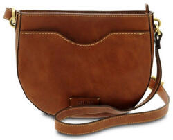 GIUDI patkó alakú női bőr válltáska 24 × 19 cm (G-11512-VCR-marrone)